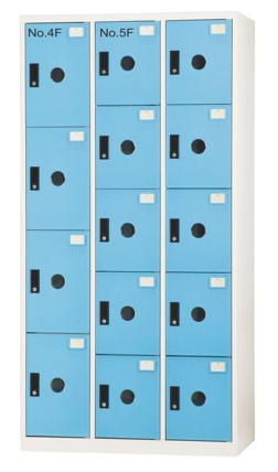 [EE-H04-0060] 置物櫃｜櫃身鋼製、門片ABS塑鋼4大門10小門、鑰匙鎖/密碼鎖(※記得更改) (W90*D51*H180.2　EE-H04-0060)