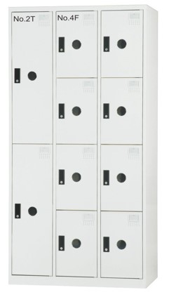 [EE-H04-0068] 置物櫃｜櫃身鋼製、2T:門片鋼製、4F:門片ABS塑鋼、每片大門內附鏡片*1、吊衣架*1 (W90*D51*H180.2　EE-H04-0068)